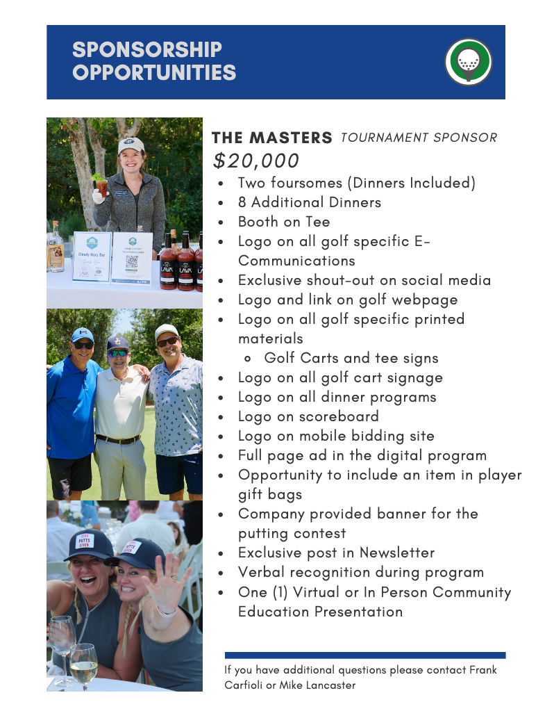 Save The Date: 2020 AlzOC Golf to End Alzheimer's