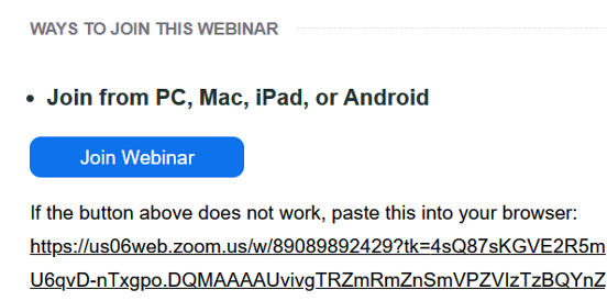 Zoom Webinar