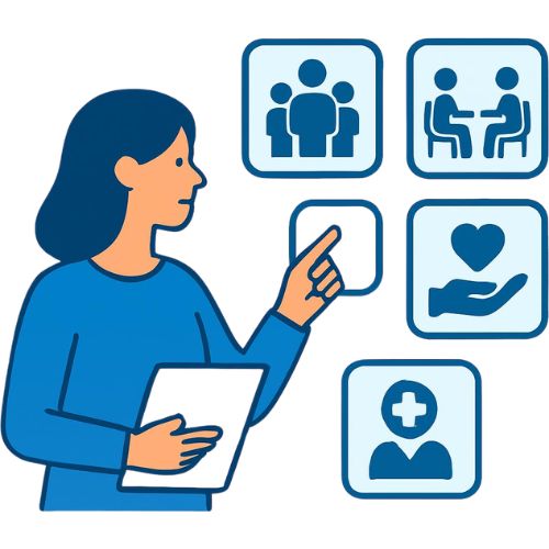 Progress report graphic – multiple services